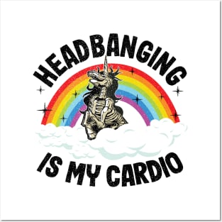 Headbanging Is My Cardio Funny Heavy Metal Posters and Art